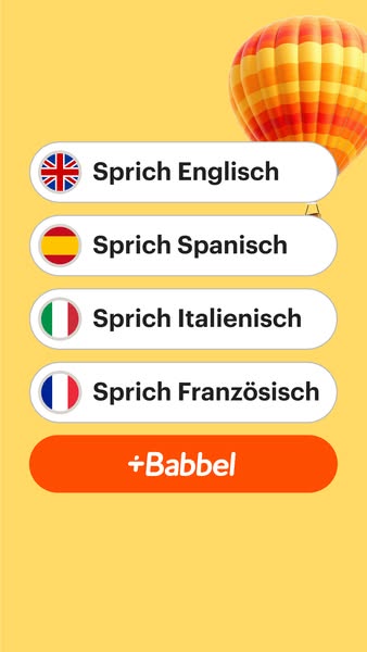 Babbel ad creative