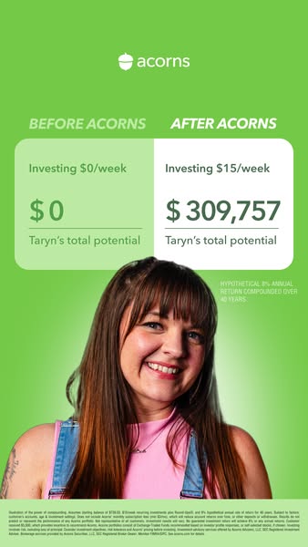 Acorns ad creative