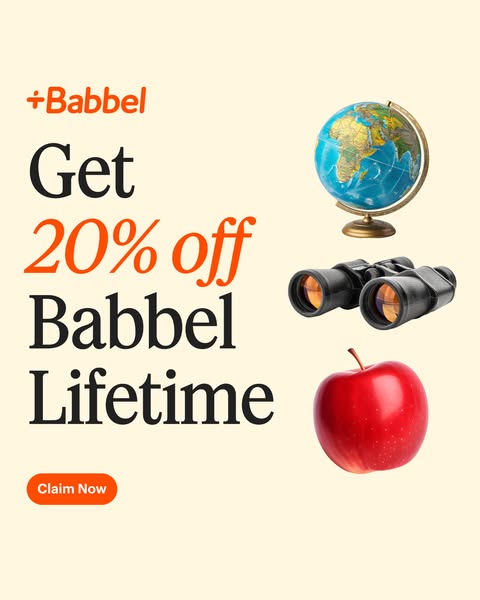 Babbel ad creative