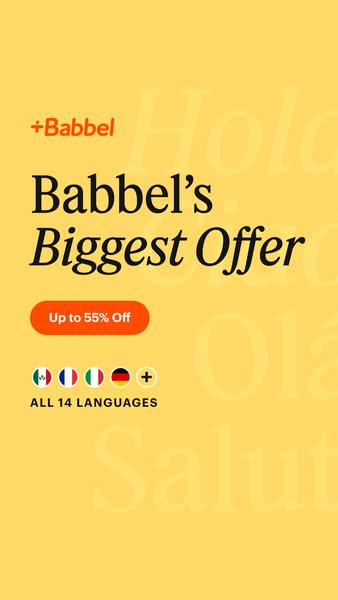 Babbel ad creative