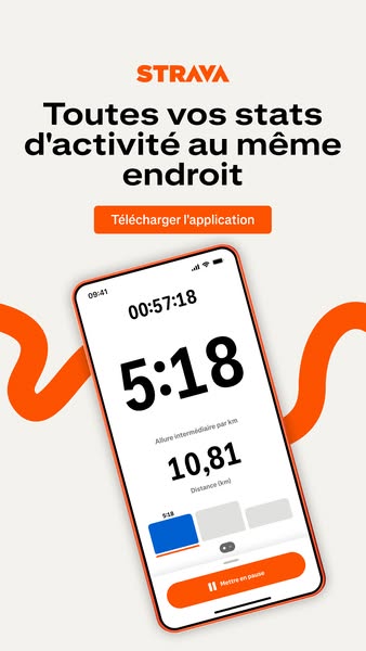 Strava ad creative