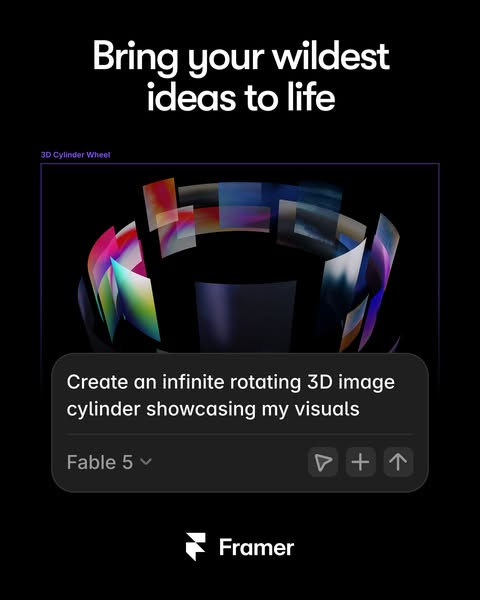 Framer ad creative