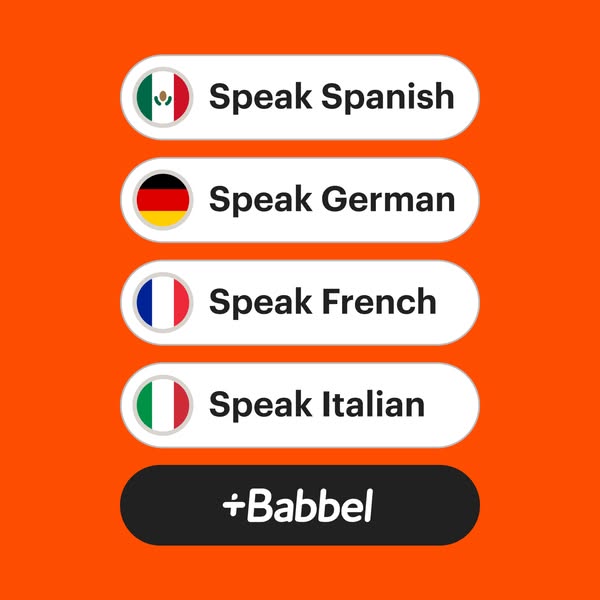 Babbel ad creative
