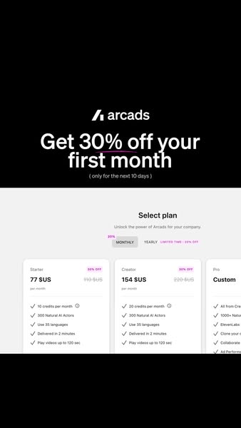 Arcads ad creative