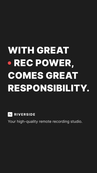 Riverside ad creative