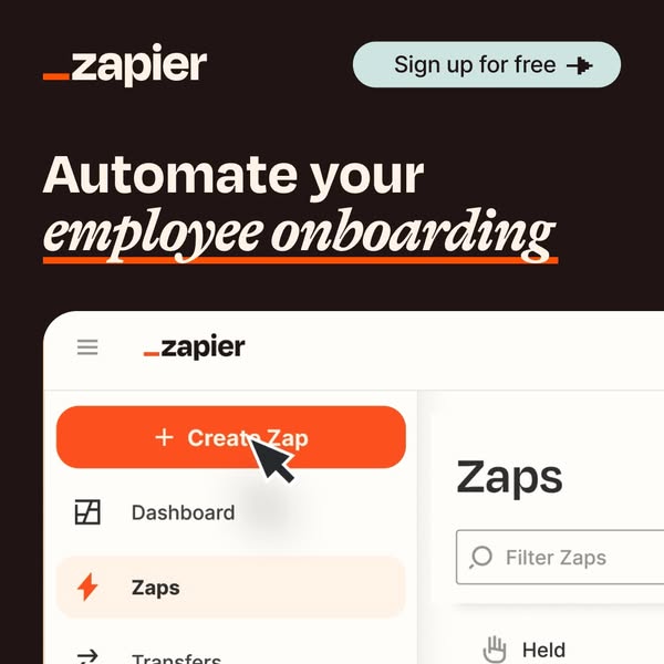Zapier ad creative