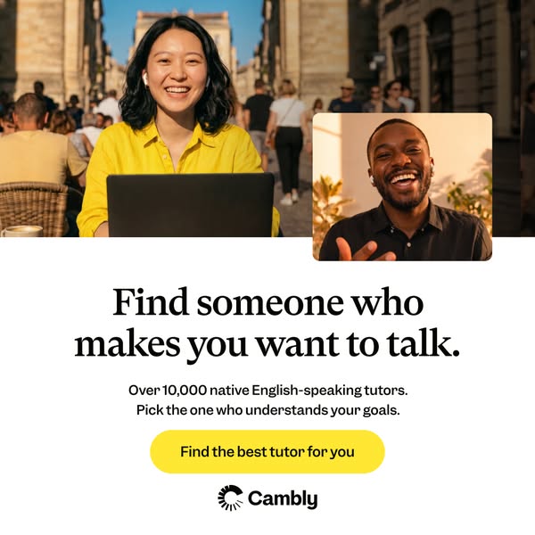 Cambly ad creative