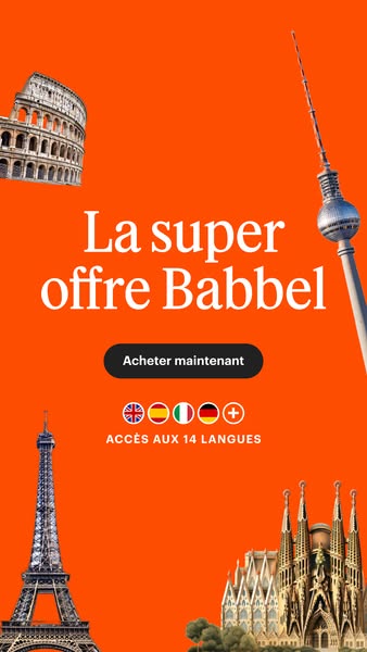 Babbel ad creative