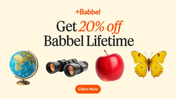 Babbel ad creative