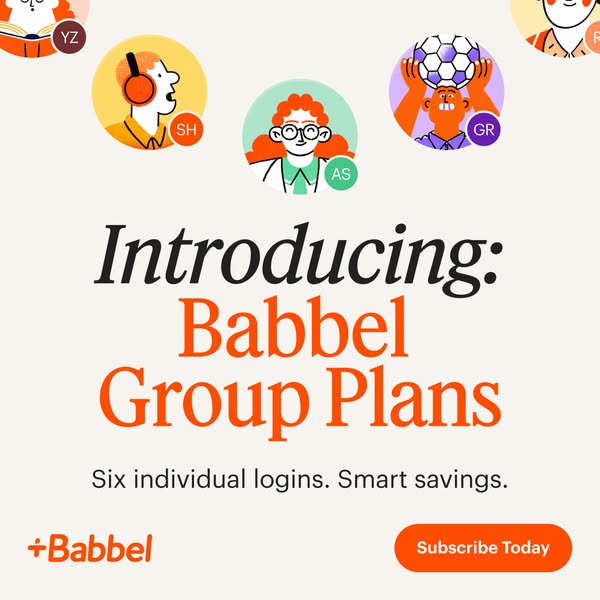 Babbel ad creative