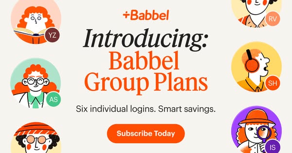 Babbel ad creative