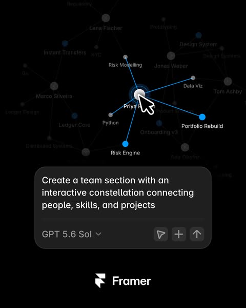 Framer ad creative
