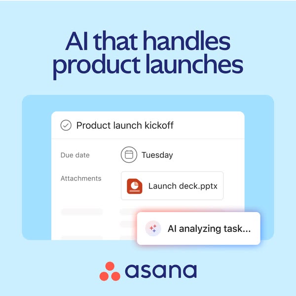 Asana ad creative